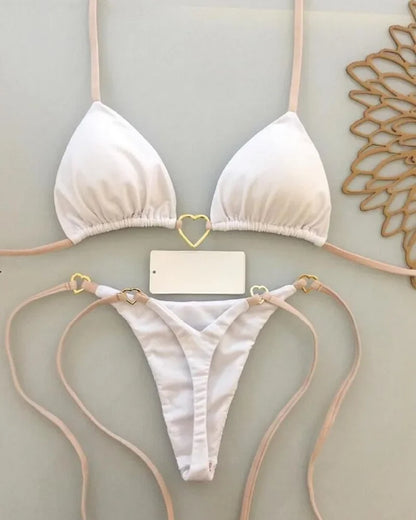 Sun-Kissed Halter Bikini Set – Brazilian High-Cut